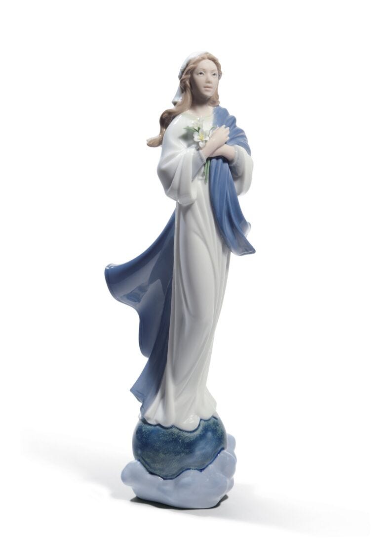 Blessed Virgin Mary Figurine in Lladró