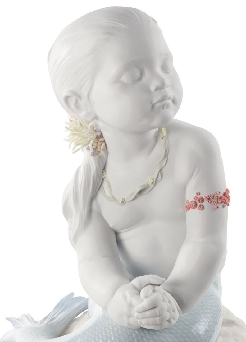 Princess of The Waves Mermaid Figurine. Limited Edition in Lladró