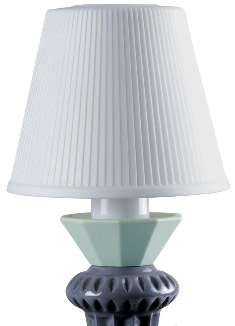 Belle de Nuit Lithophane Table Lamp with Tears. Black (CE), 1 of 5