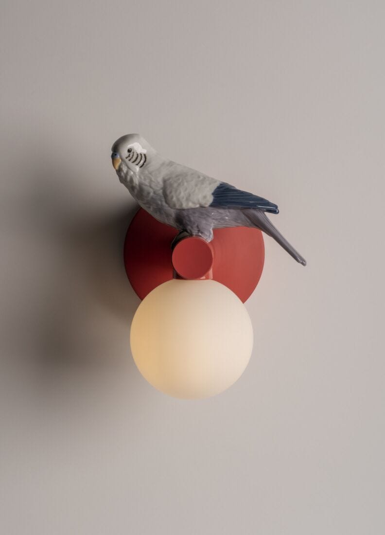 Parrot Wall Sconce. Left. US Lladro USA