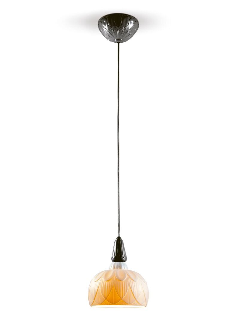 Ivy and Seed Single Ceiling Lamp. Absolute Black (US) in Lladró