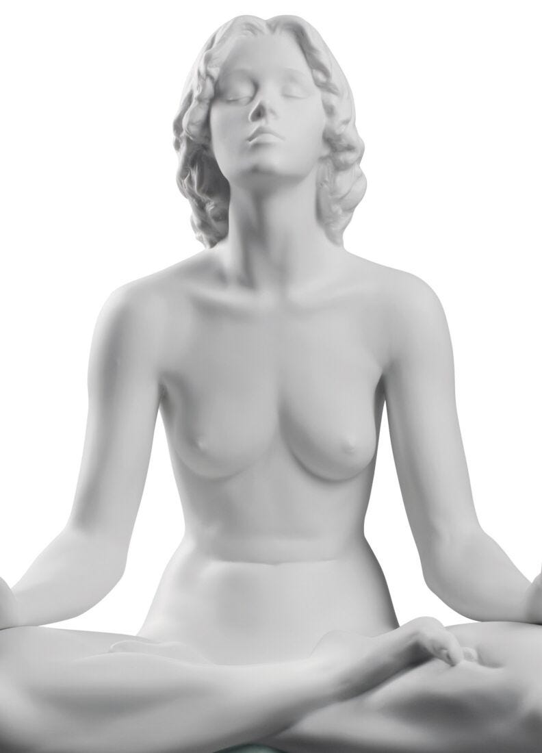 Meditation Woman Figurine in Lladró