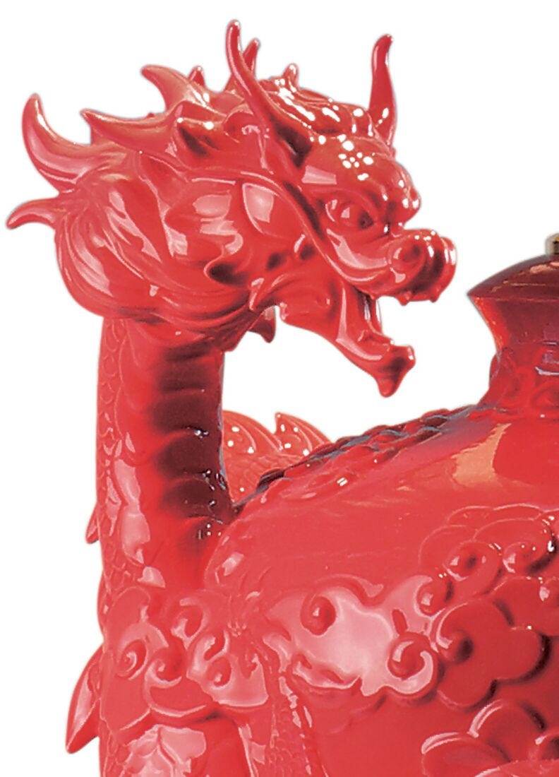 Dragon and Phoenix Table Lamp (UK) in Lladró