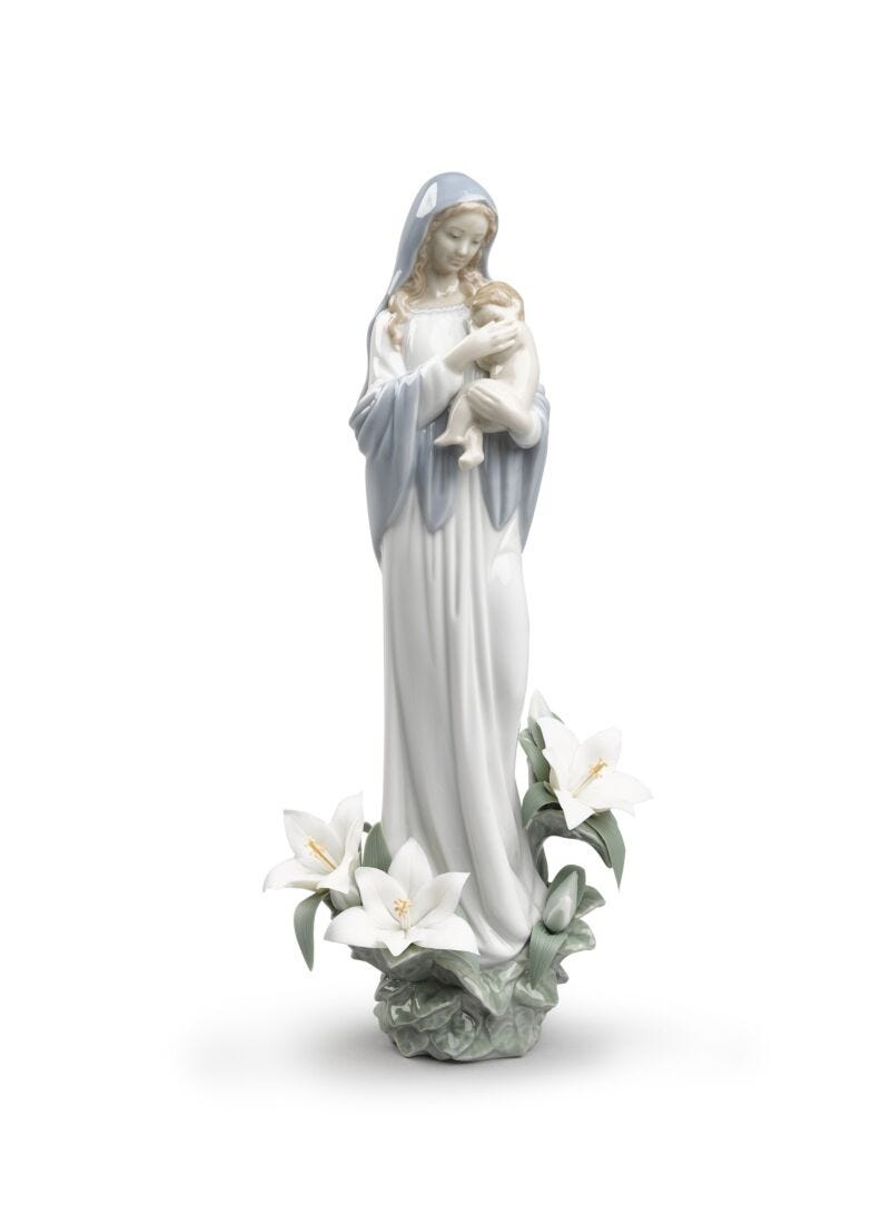 Figura virgen Madonna de las flores en Lladró