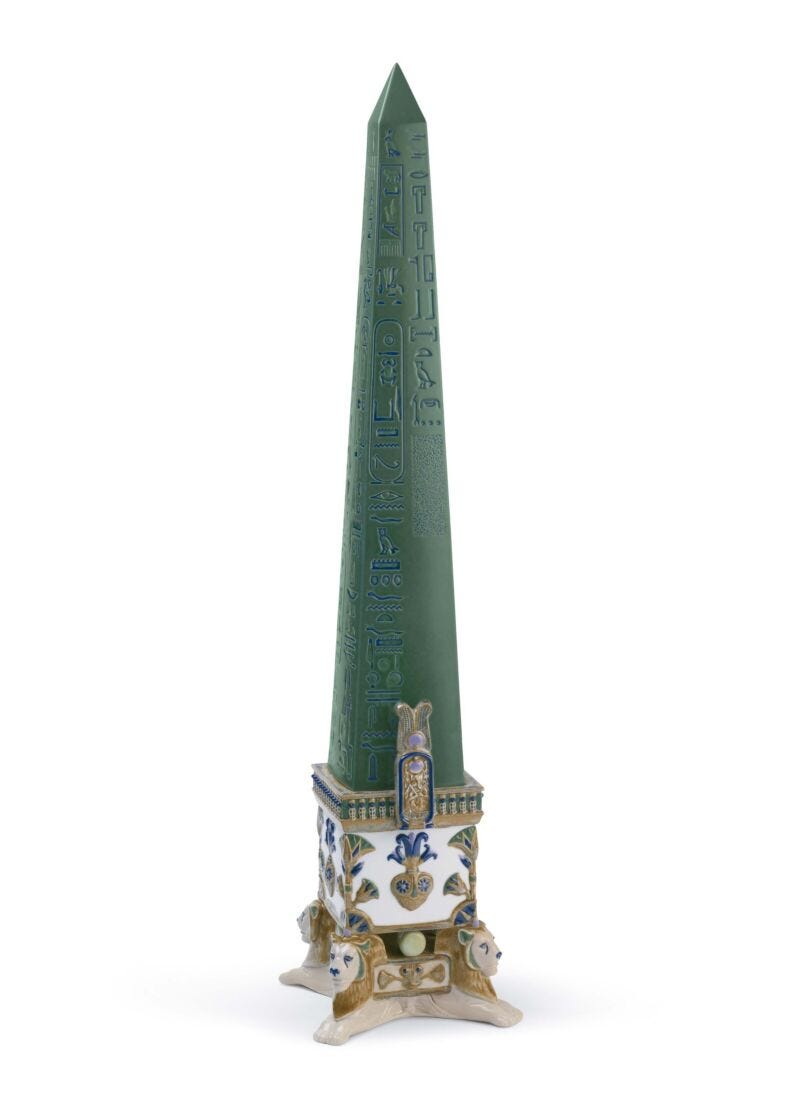 Obelisco Tutmosis I (verde) en Lladró