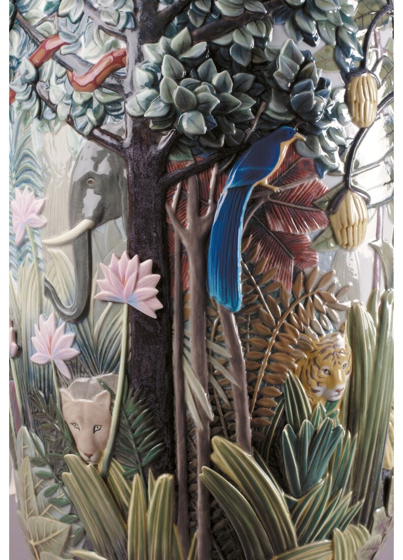 Paradise Vase Sculpture. Limited Edition in Lladró