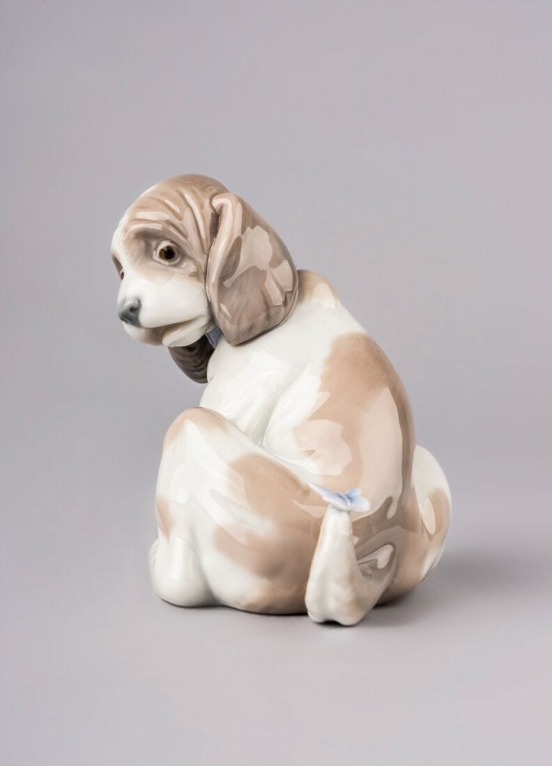 Gentle Surprise Dog Figurine in Lladró