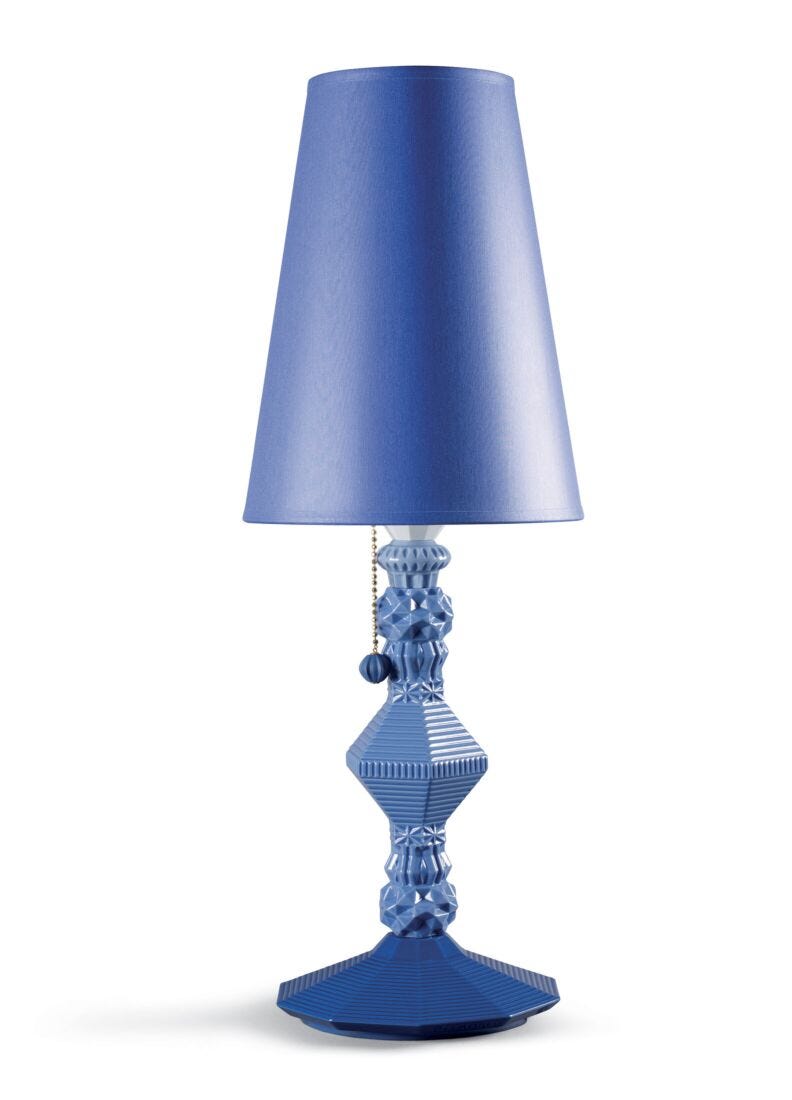 Lámpara de mesa Belle de Nuit. Azul (US) en Lladró