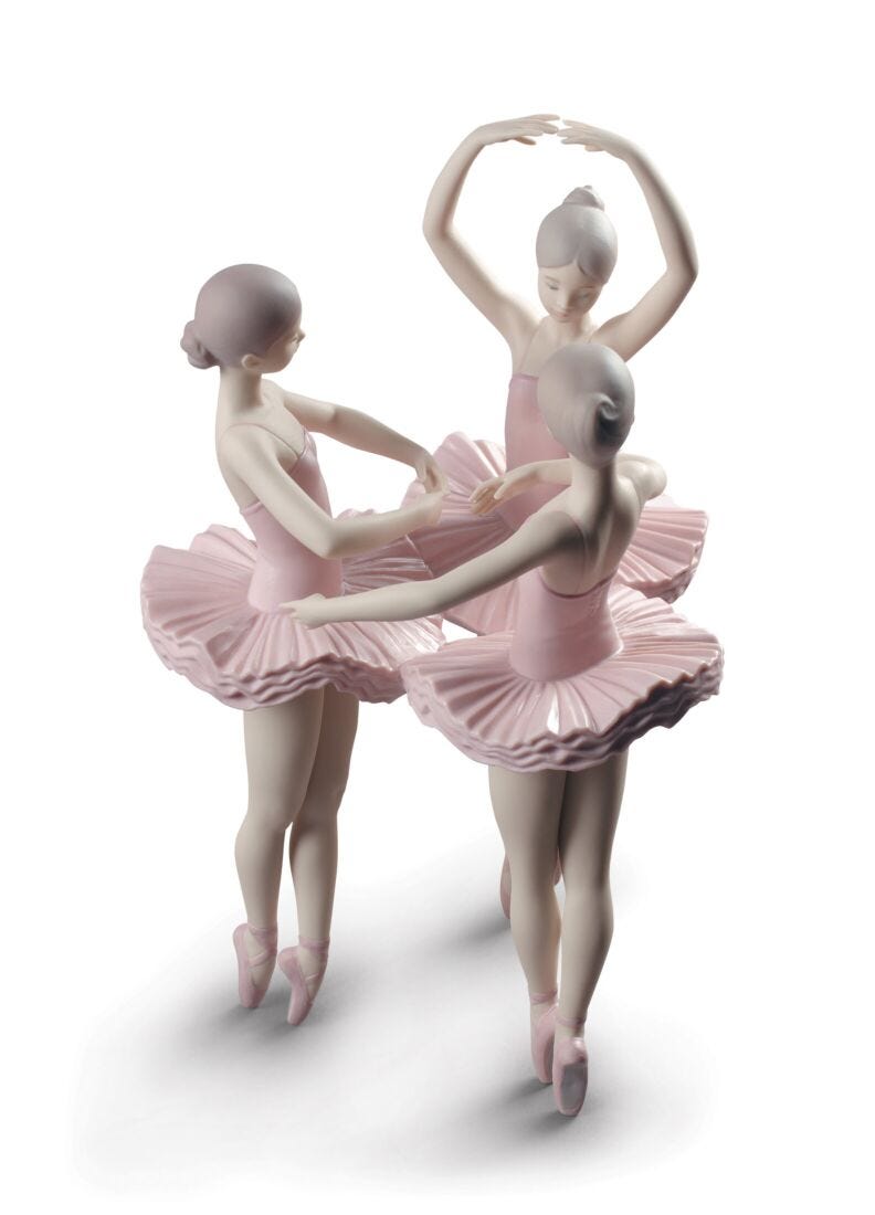 Figura bailarinas Nuestra pose de ballet en Lladró