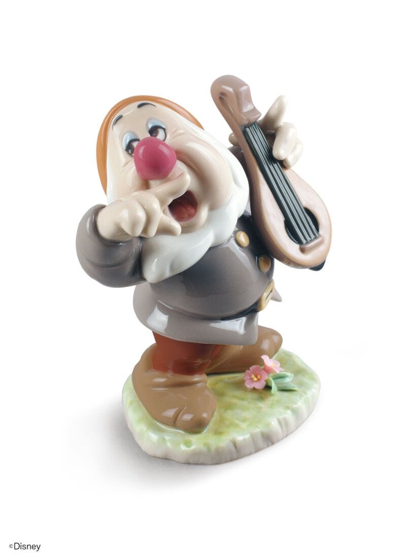 Sneezy Snow White Dwarf Figurine in Lladró