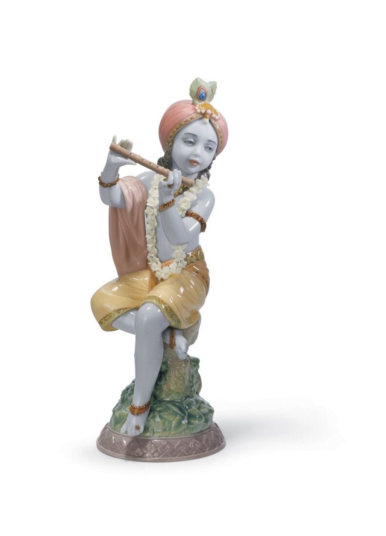 Lord Krishna Figurine in Lladró