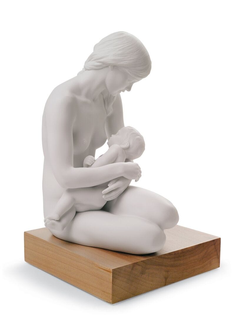 A Nurturing Bond Mother Figurine in Lladró
