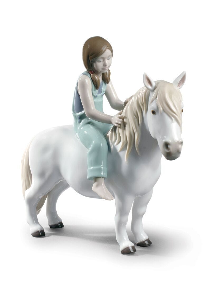 Figura Niña con pony en Lladró