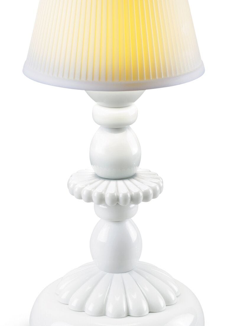 Lámpara de mesa Firefly Lotus. Blanco en Lladró