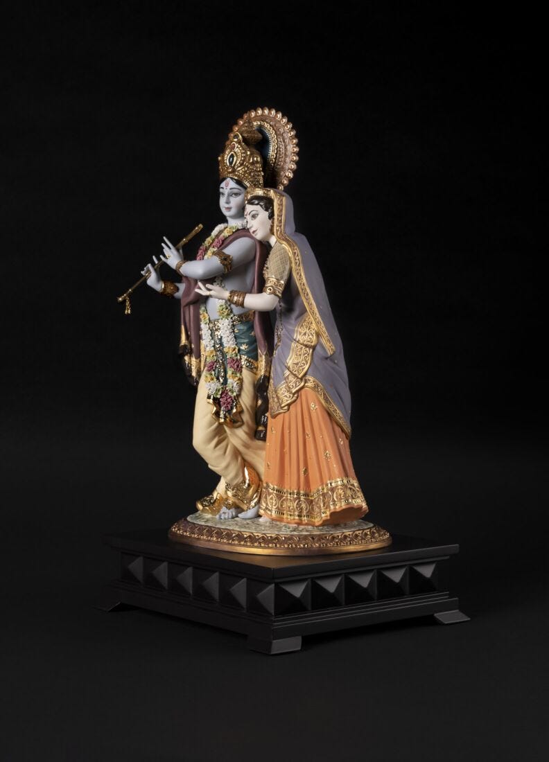 Radha Krishna Sculpture. Limited edition in Lladró