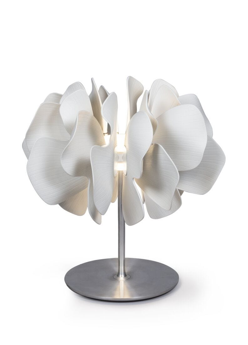 Nightbloom Table Lamp. White. (UK) in Lladró