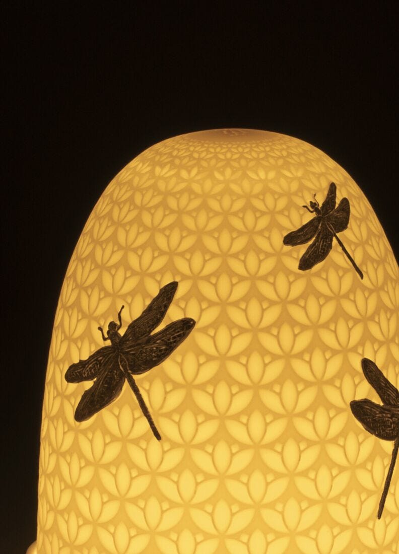 Lampada da tavolo Dragonflies Dome in Lladró