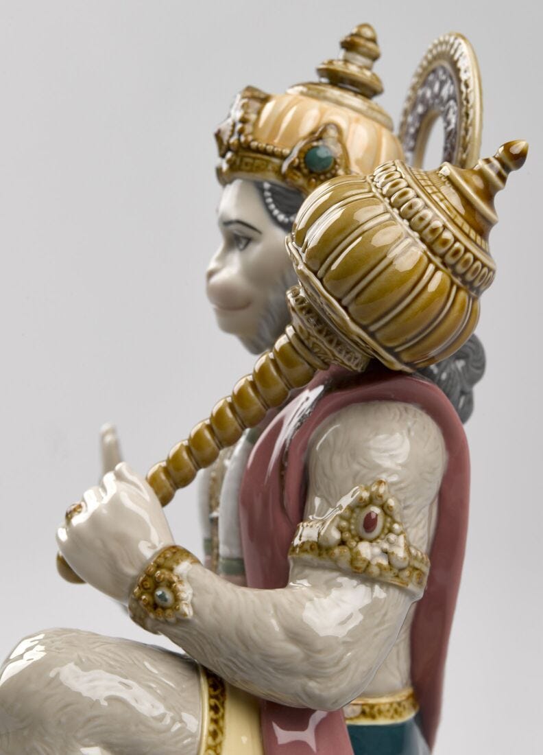 Hanuman Figurine in Lladró