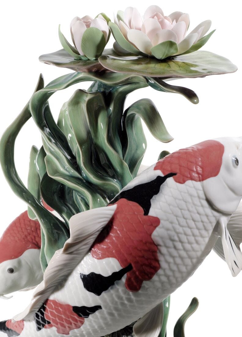 Koi Fish Sculpture. Limited Edition in Lladró