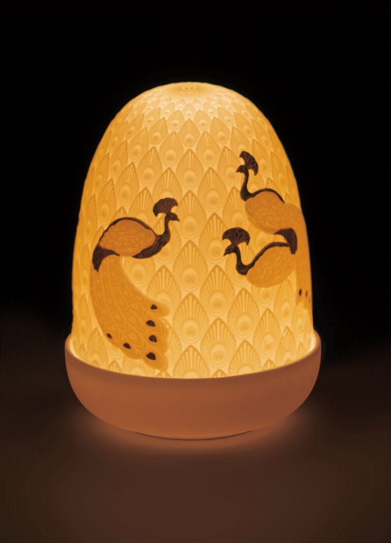 Peacocks Dome Table Lamp in Lladró