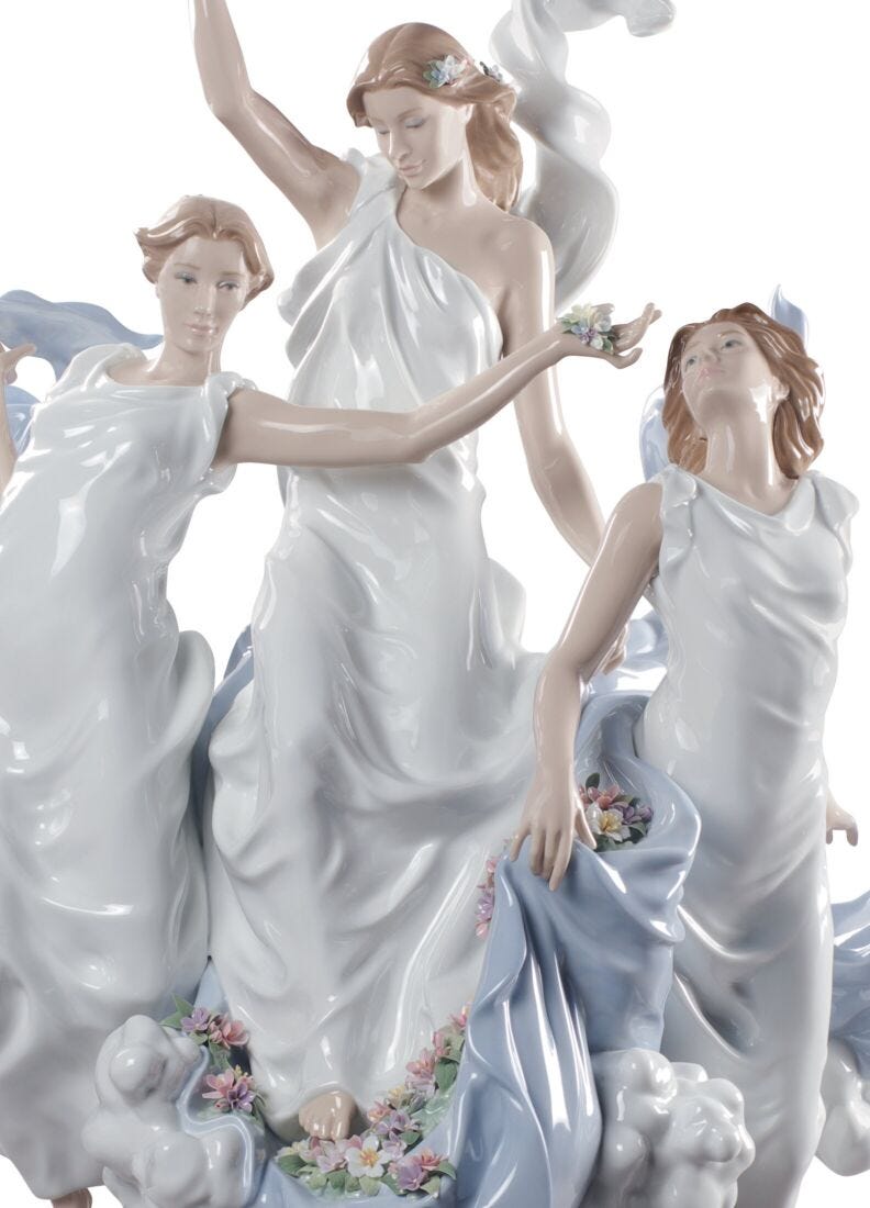 Celebration of Spring Women Sculpture. Limited Edition in Lladró
