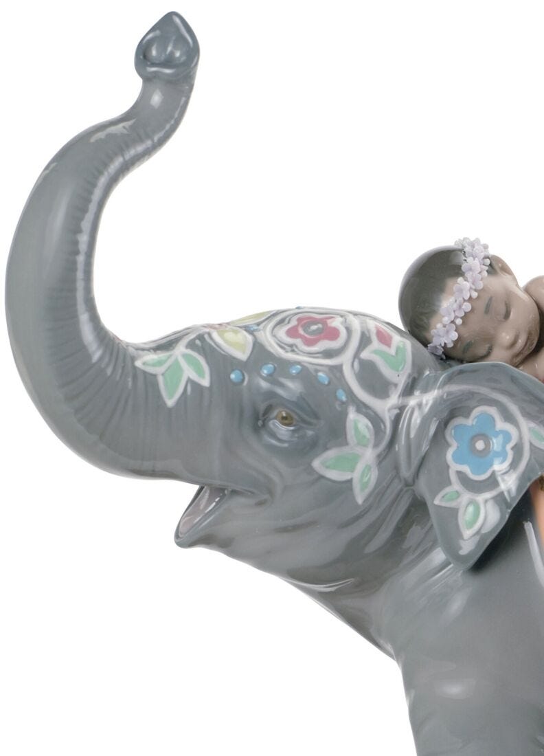 Figurina Elefante festival a Jaipur in Lladró