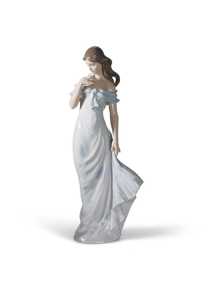 A Flower's Whisper Woman Figurine - Lladro-Canada