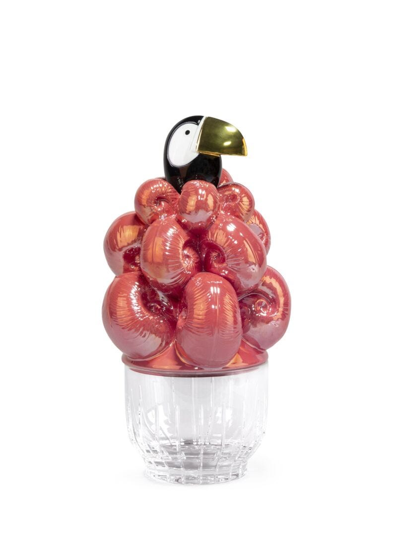 Toucan Ice Bucket. Golden Luster in Lladró