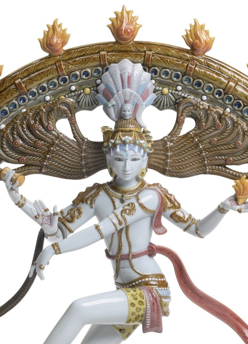 Scultura Shiva Nataraja. Edizione limitata in Lladró