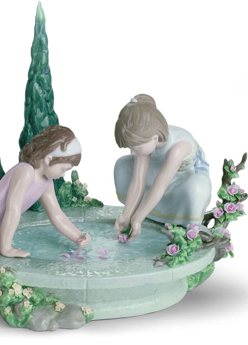 Petals in The Pond Children Figurine in Lladró