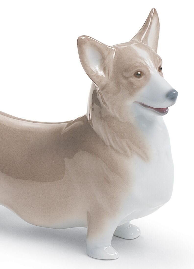 Welsh Corgi Pembroke Dog Figurine in Lladró