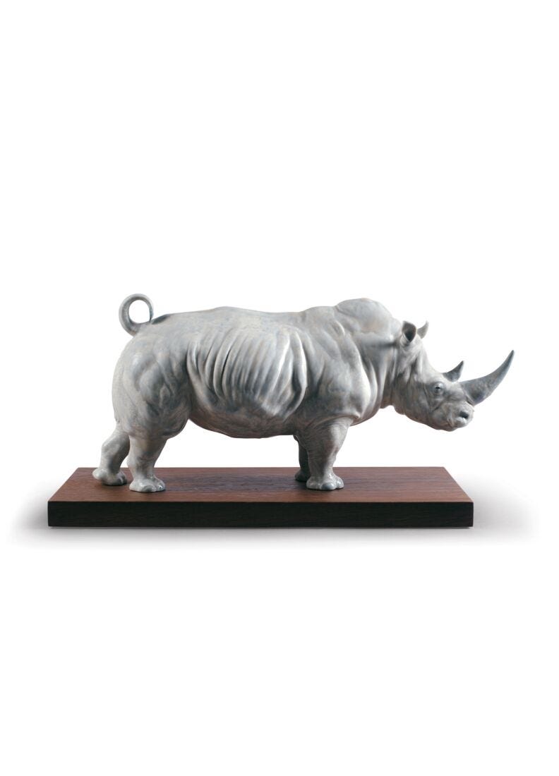 Figura Rinoceronte blanco en Lladró