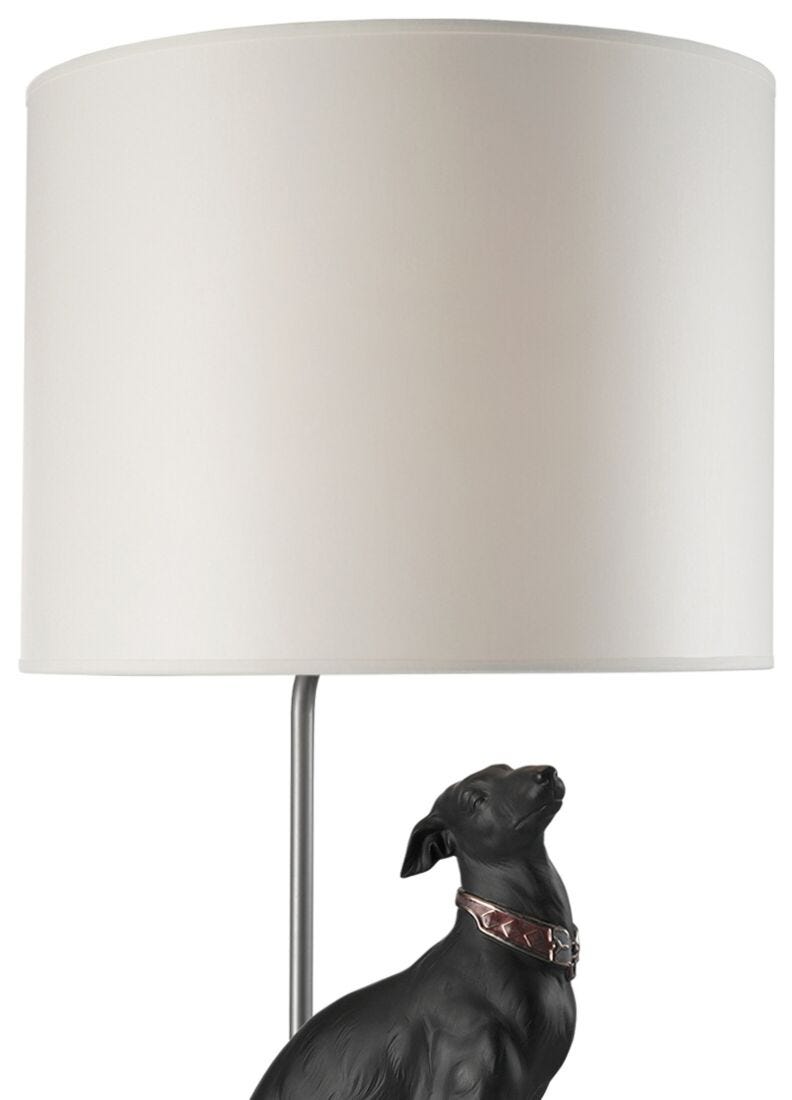 Attentive Greyhound Table Lamp (UK) in Lladró