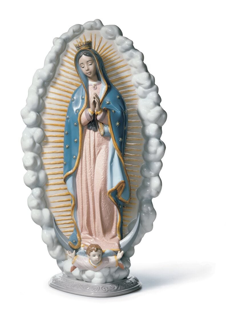 Figura Virgen de Guadalupe en Lladró