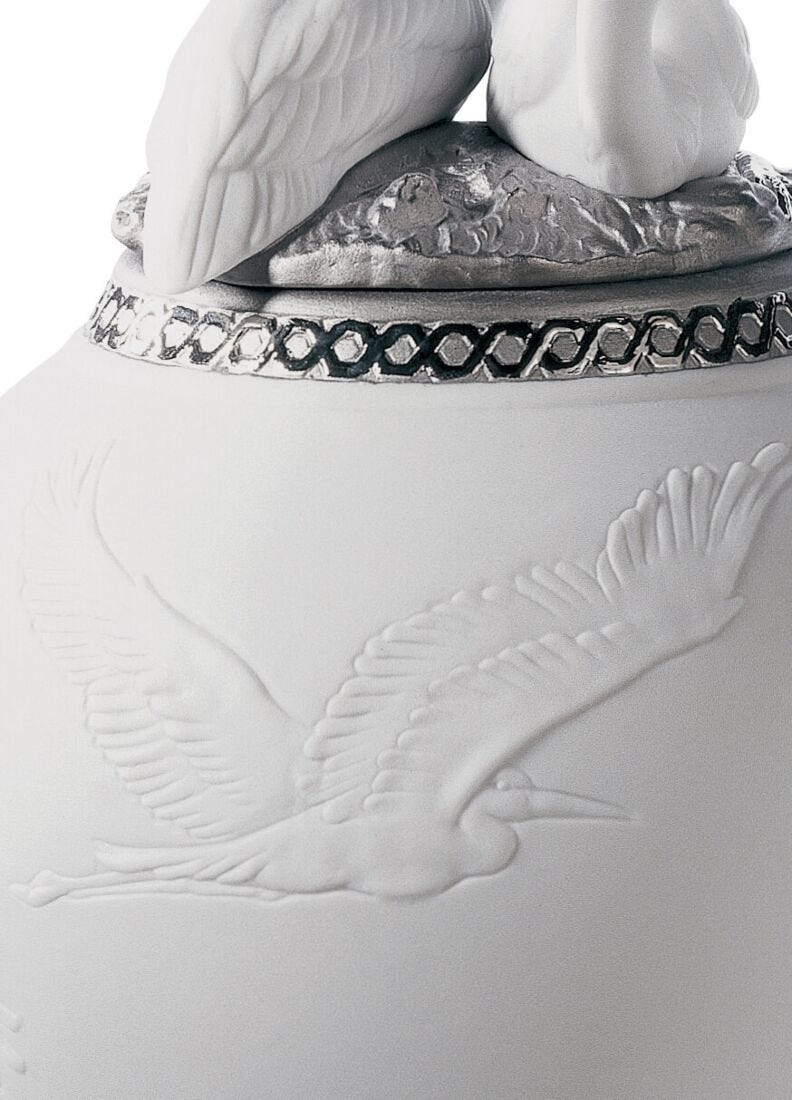 Heron's Vase II (Re-Deco/Silver) in Lladró