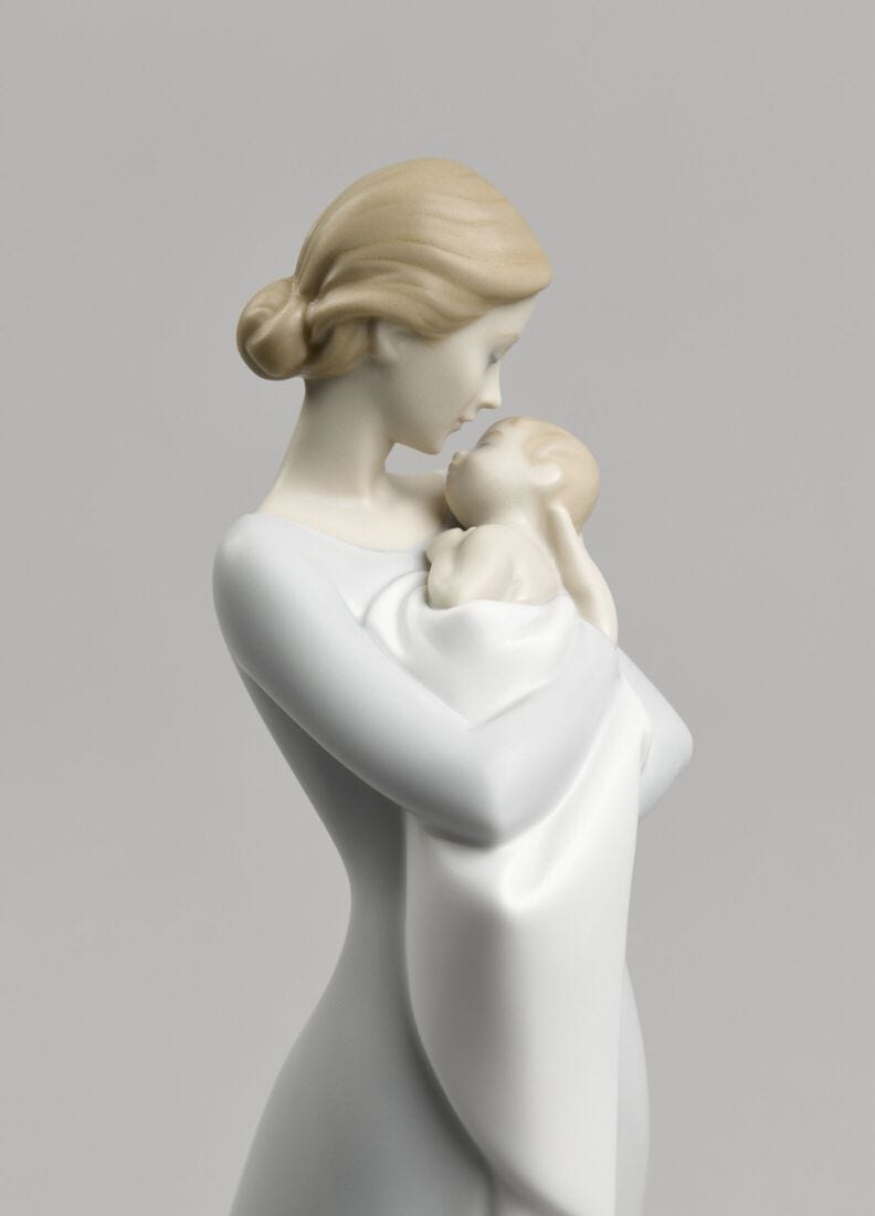 A Mother's Embrace Figurine in Lladró