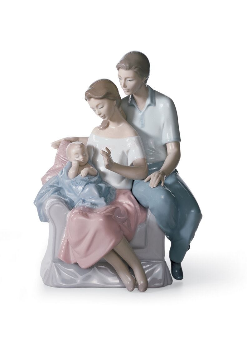 A Circle of Love Family Figurine in Lladró