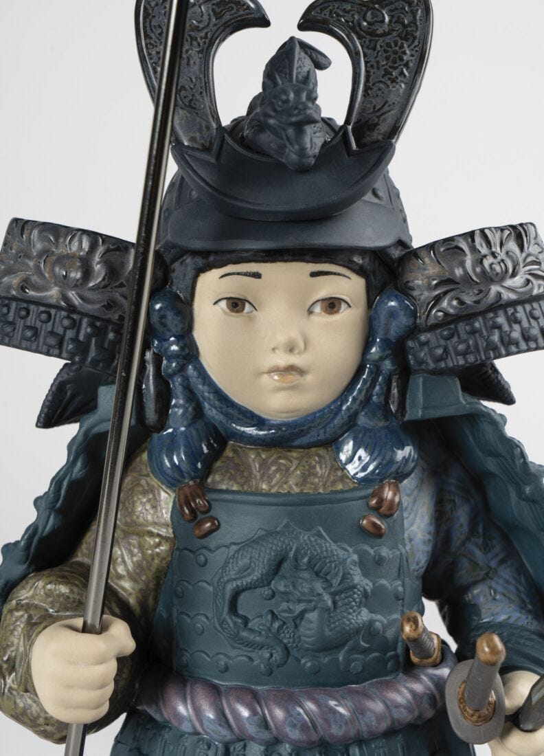 Warrior Boy Figurine. Blue Lladro GB