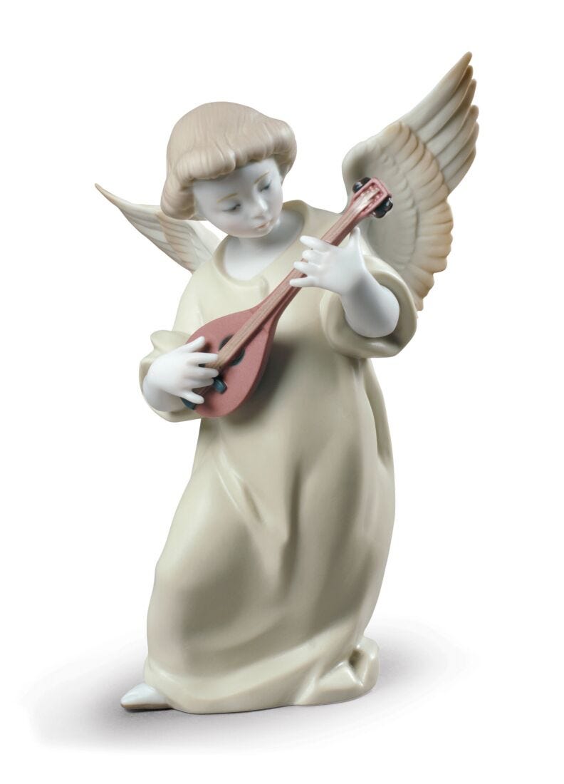 Heavenly Strings Angel Figurine in Lladró