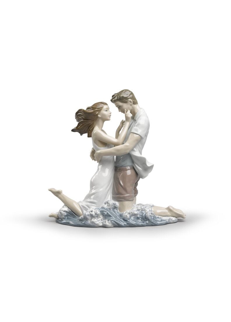 The Thrill of Love Couple Figurine in Lladró