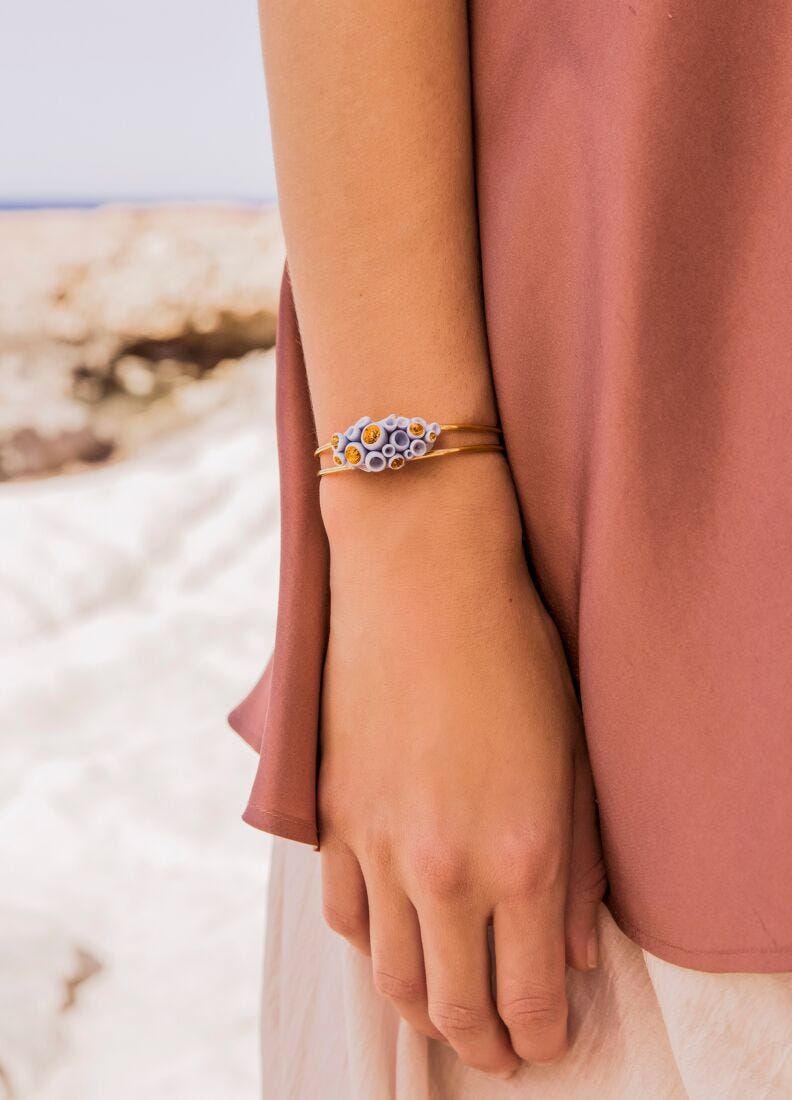 Coral Blue Reef Metal Bracelet, 2 of 4