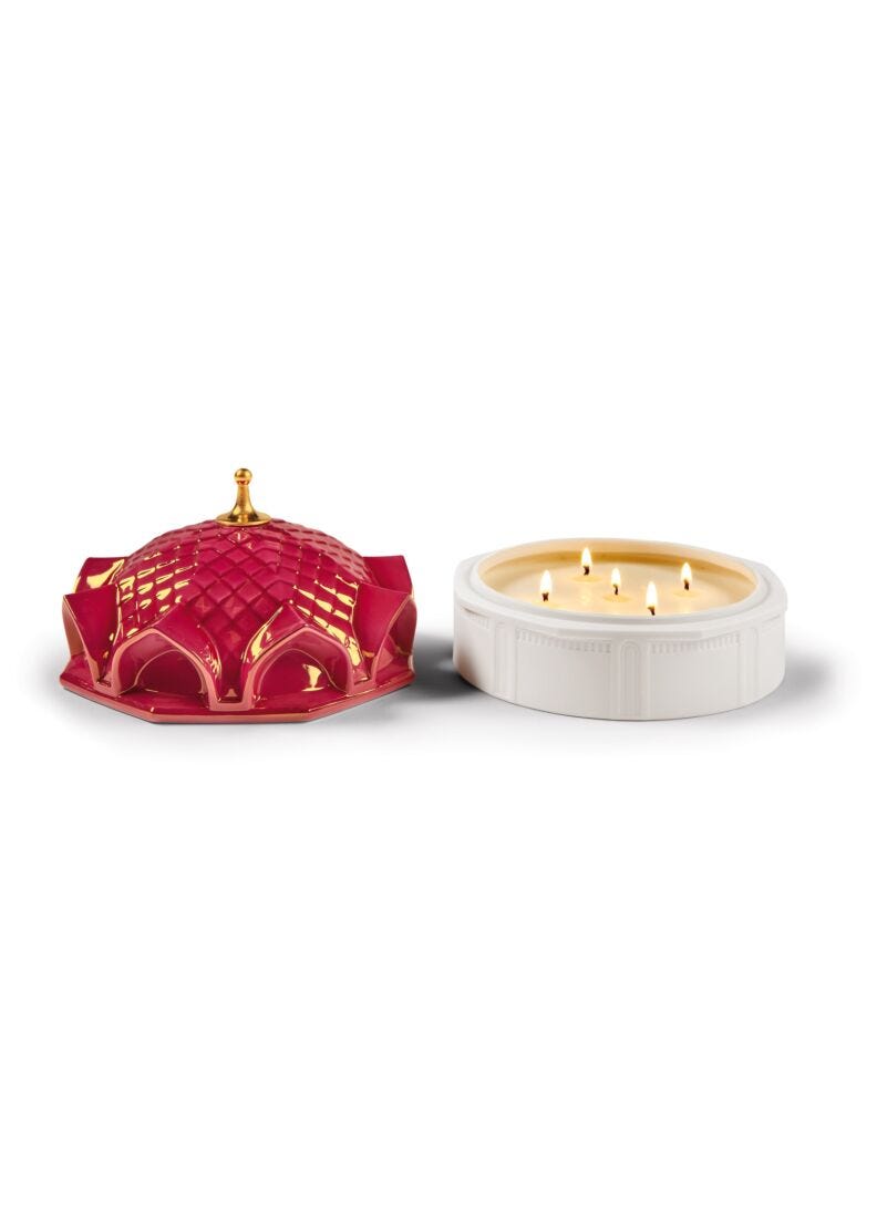Scheherazade's Quarters Candle 1001 Lights (peony). Night approaches Scent in Lladró