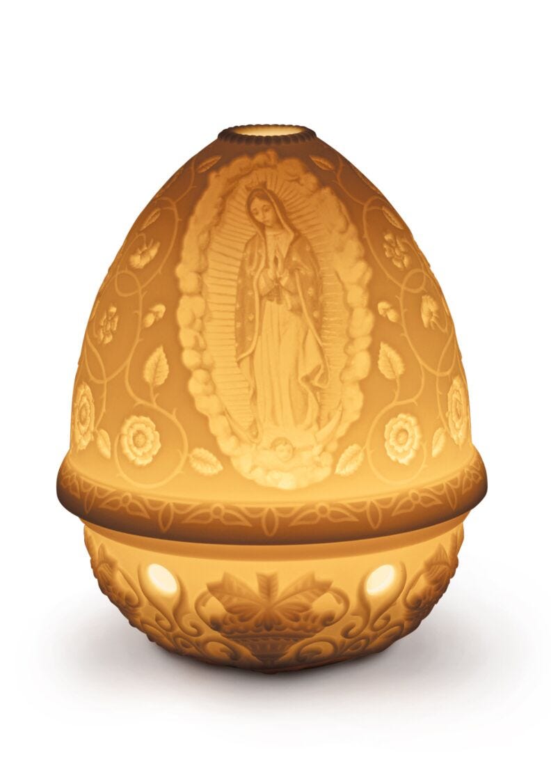 Litofanía Virgen de Guadalupe en Lladró