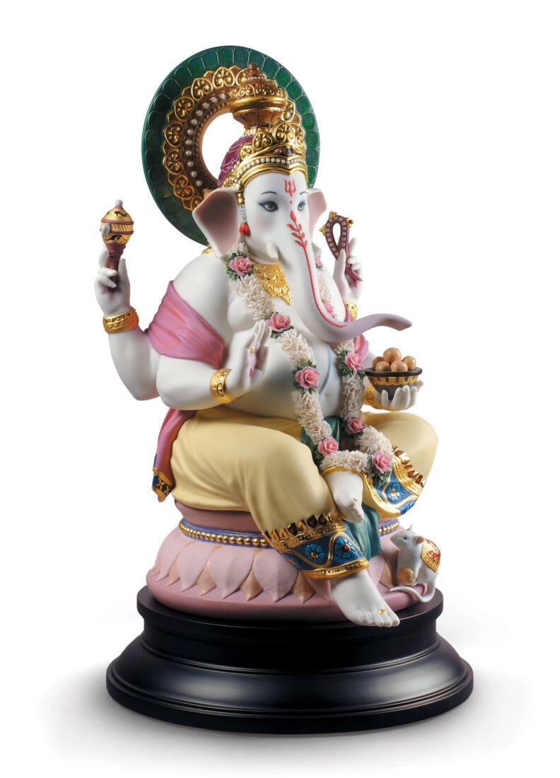 Escultura Lord Ganesha. Serie limitada en Lladró