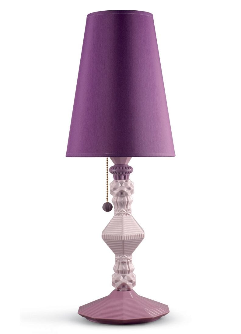 Lámpara de mesa Belle de Nuit. Rosa (US) en Lladró