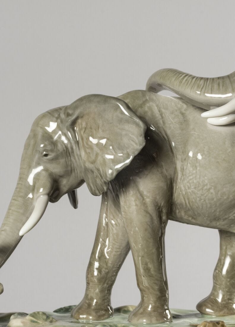 Escultura elefantes Seguimos tus pasos en Lladró