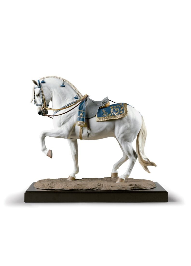 Scultura Pura razza spagnolo. Cavallo. Edizione limitata in Lladró