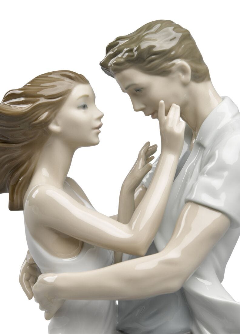 The Thrill of Love Couple Figurine in Lladró