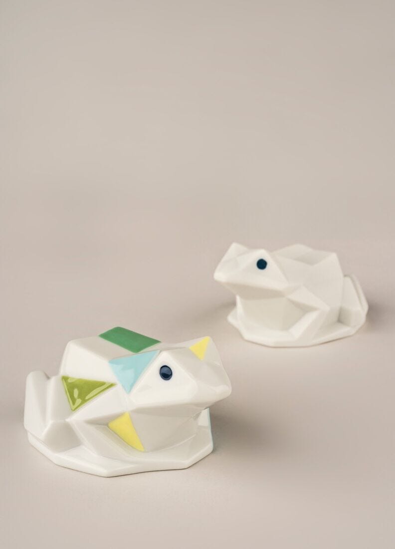 Origami - カエル(White) in Lladró