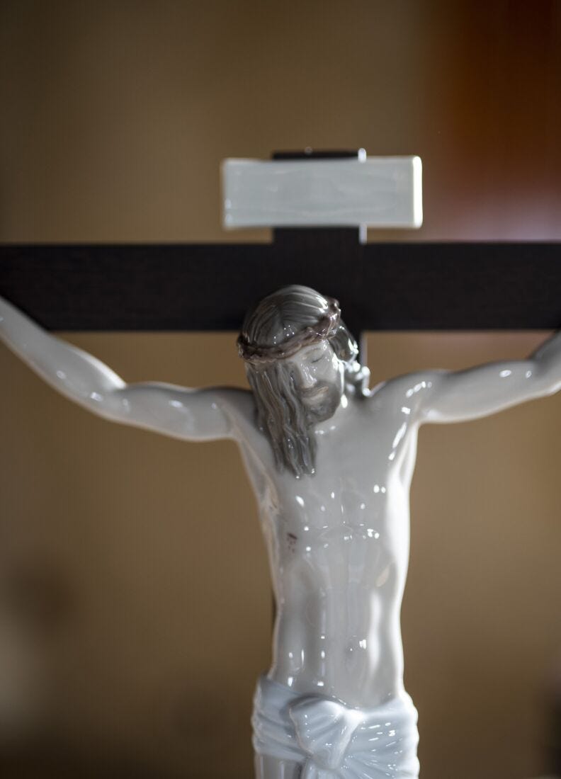 Our Savior Crucifix Figurine Tabletop in Lladró